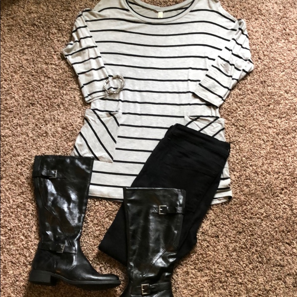 Gray Tunic Top